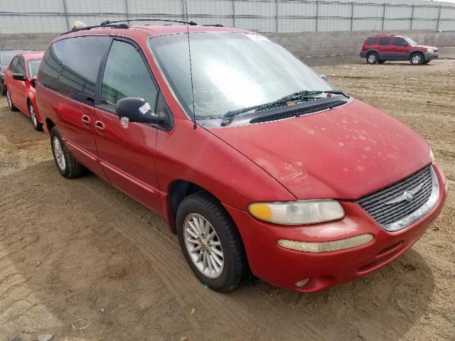 1C4GP44GXYB809322 - 2000 CHRYSLER TOWN & COU RED photo 1