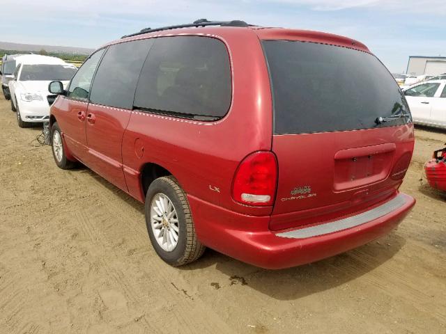 1C4GP44GXYB809322 - 2000 CHRYSLER TOWN & COU RED photo 3