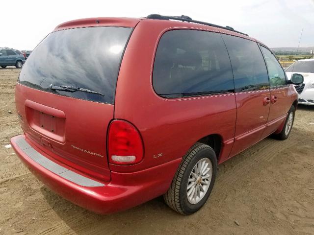 1C4GP44GXYB809322 - 2000 CHRYSLER TOWN & COU RED photo 4