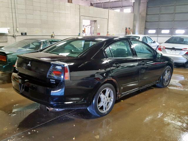 4A3AB76S94E141039 - 2004 MITSUBISHI GALANT GTS BLACK photo 4