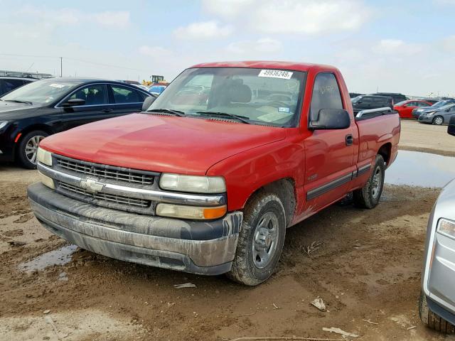 1GCEC14W3YZ105947 - 2000 CHEVROLET SILVERADO SILVER photo 2