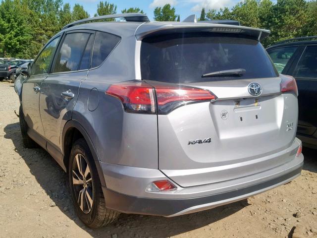 2T3RFREV4JW789250 - 2018 TOYOTA RAV4 ADVEN SILVER photo 3