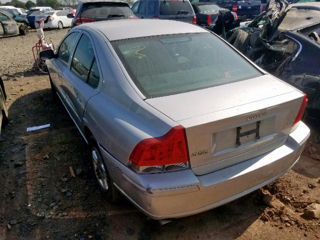 YV1RS592372640733 - 2007 VOLVO S60 2.5T GRAY photo 3