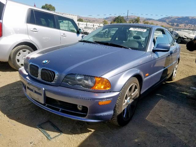 WBABM3345YJN84816 - 2000 BMW 323 CI BLUE photo 2