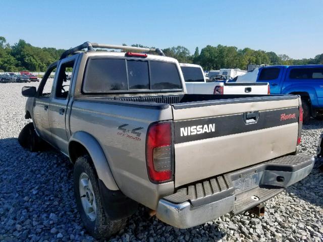 1N6ED27Y8YC392587 - 2000 NISSAN FRONTIER C GRAY photo 3