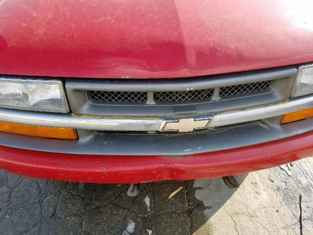 1GCCS19WXY8194943 - 2000 CHEVROLET S TRUCK S1 RED photo 10