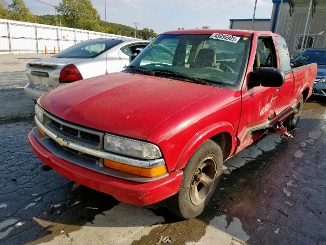 1GCCS19WXY8194943 - 2000 CHEVROLET S TRUCK S1 RED photo 2