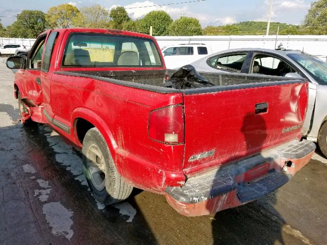 1GCCS19WXY8194943 - 2000 CHEVROLET S TRUCK S1 RED photo 3