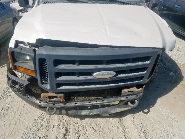 1FDSF34577EA01900 - 2007 FORD F350 SRW S WHITE photo 7