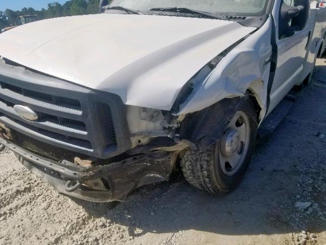 1FDSF34577EA01900 - 2007 FORD F350 SRW S WHITE photo 9