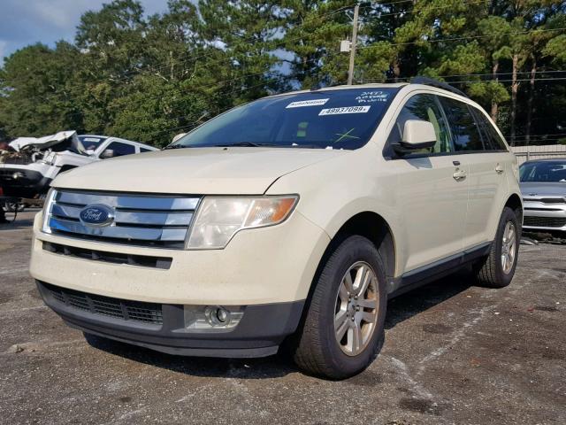 2FMDK38C78BA72718 - 2008 FORD EDGE SEL WHITE photo 2