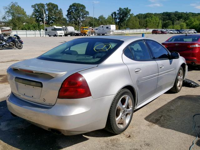 2G2WP542541340273 - 2004 PONTIAC GRAND PRIX GRAY photo 4