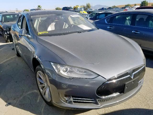 5YJSA1H14EFP37896 - 2014 TESLA MODEL S SILVER photo 1