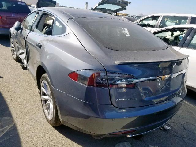 5YJSA1H14EFP37896 - 2014 TESLA MODEL S SILVER photo 3