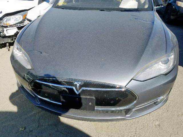 5YJSA1H14EFP37896 - 2014 TESLA MODEL S SILVER photo 7