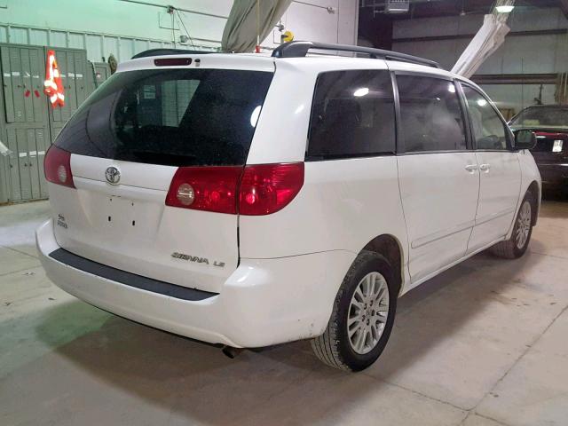 5TDBK23C87S003420 - 2007 TOYOTA SIENNA LE WHITE photo 4