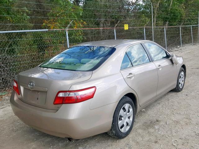 4T1BE46K37U013060 - 2007 TOYOTA CAMRY NEW GOLD photo 4