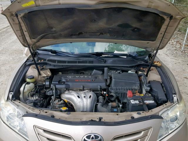 4T1BE46K37U013060 - 2007 TOYOTA CAMRY NEW GOLD photo 7