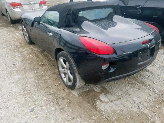 1G2MB35B16Y113705 - 2006 PONTIAC SOLSTICE BLACK photo 3