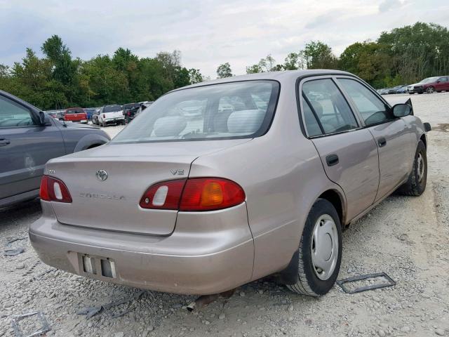 1NXBR12E0YZ396105 - 2000 TOYOTA COROLLA VE BEIGE photo 4