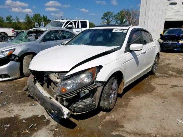 1HGCP2F79CA030736 - 2012 HONDA ACCORD EX WHITE photo 2