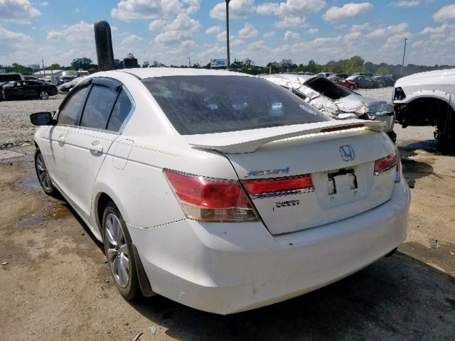 1HGCP2F79CA030736 - 2012 HONDA ACCORD EX WHITE photo 3