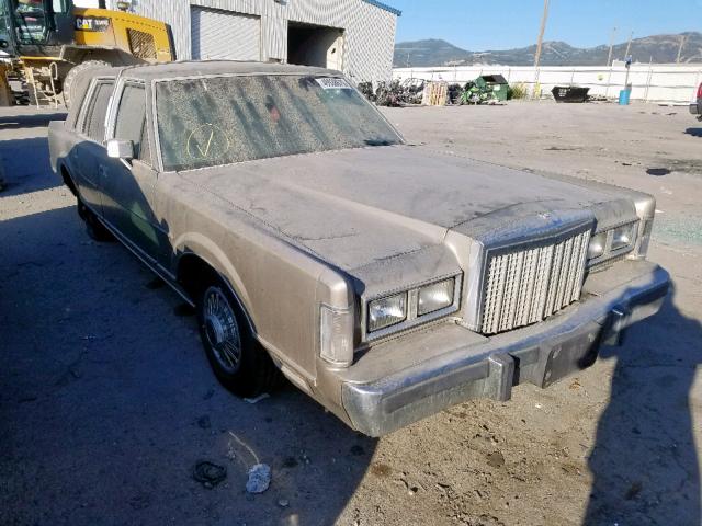 1LNBM81F0HY609337 - 1987 LINCOLN TOWN CAR BROWN photo 1