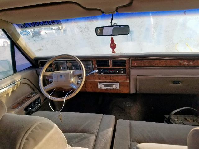 1LNBM81F0HY609337 - 1987 LINCOLN TOWN CAR BROWN photo 9