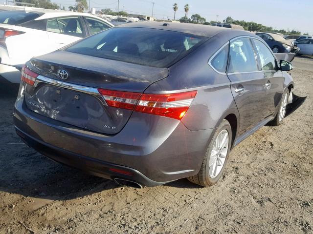 4T1BK1EB9FU173841 - 2015 TOYOTA AVALON XLE CHARCOAL photo 4