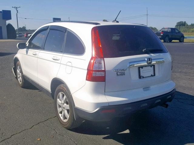 5J6RE38739L017215 - 2009 HONDA CR-V EXL WHITE photo 3