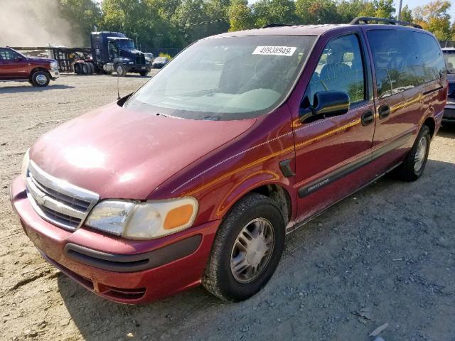 1GNDX03E14D178994 - 2004 CHEVROLET VENTURE RED photo 2