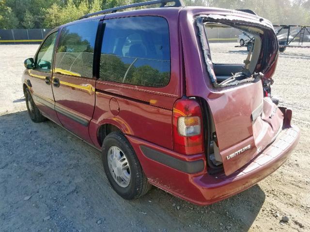 1GNDX03E14D178994 - 2004 CHEVROLET VENTURE RED photo 3