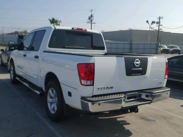 1N6AA0ED8CN313282 - 2012 NISSAN TITAN S WHITE photo 3