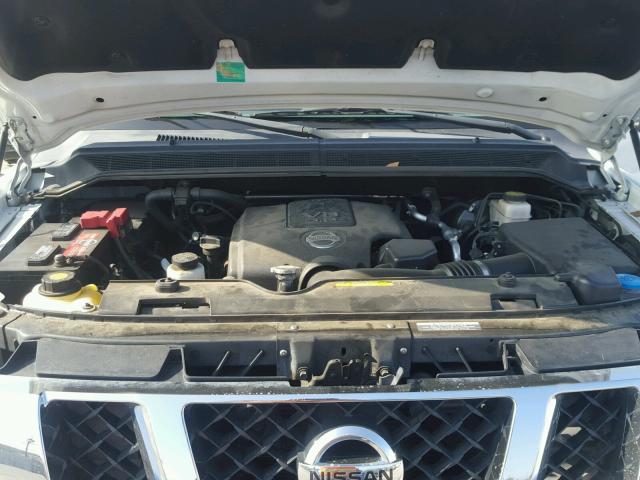 1N6AA0ED8CN313282 - 2012 NISSAN TITAN S WHITE photo 7