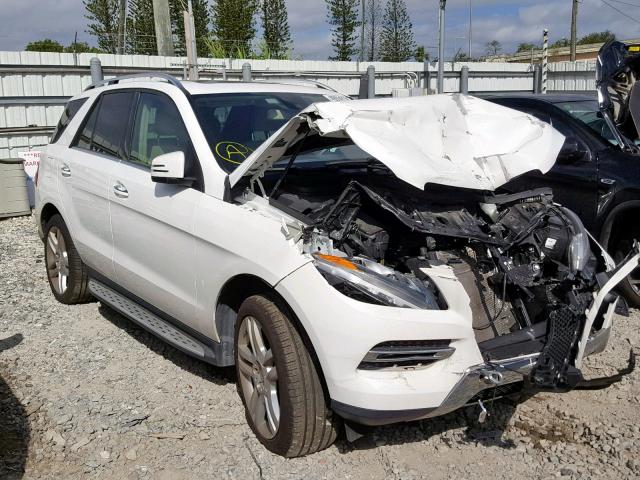 4JGDA5JB3EA317795 - 2014 MERCEDES-BENZ ML 350 WHITE photo 1