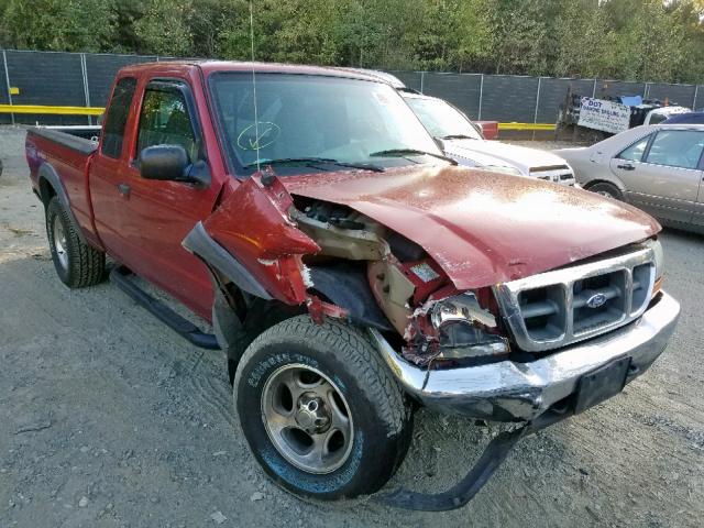 1FTZR15X6YTB00204 - 2000 FORD RANGER SUP BURGUNDY photo 1