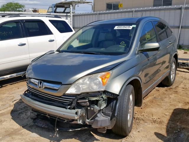 JHLRE38727C075077 - 2007 HONDA CR-V EXL GREEN photo 2