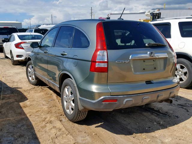 JHLRE38727C075077 - 2007 HONDA CR-V EXL GREEN photo 3