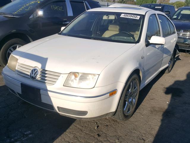 3VWSE69M34M102749 - 2004 VOLKSWAGEN JETTA GLS WHITE photo 2