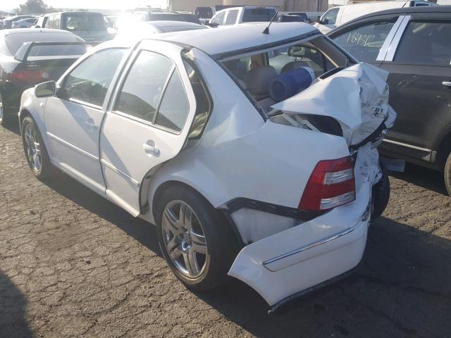 3VWSE69M34M102749 - 2004 VOLKSWAGEN JETTA GLS WHITE photo 3