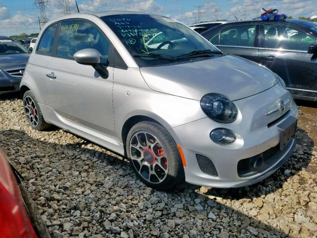 3C3CFFHH3DT620198 - 2013 FIAT 500 SPORT SILVER photo 1