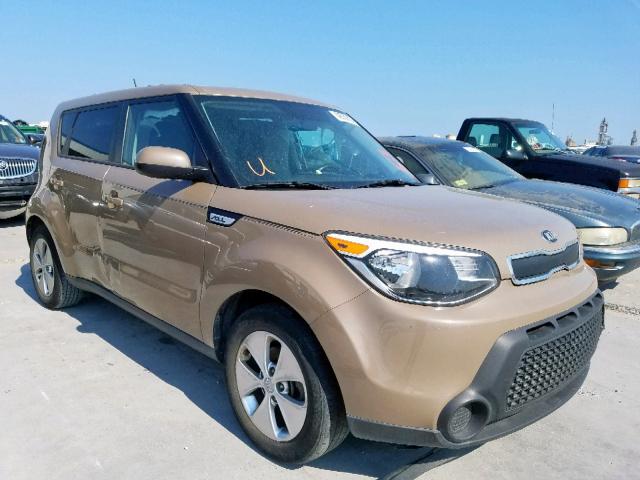 KNDJN2A25G7250174 - 2016 KIA SOUL TAN photo 1