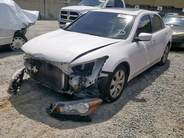 1HGCP3F81CA010933 - 2012 HONDA ACCORD EXL WHITE photo 2