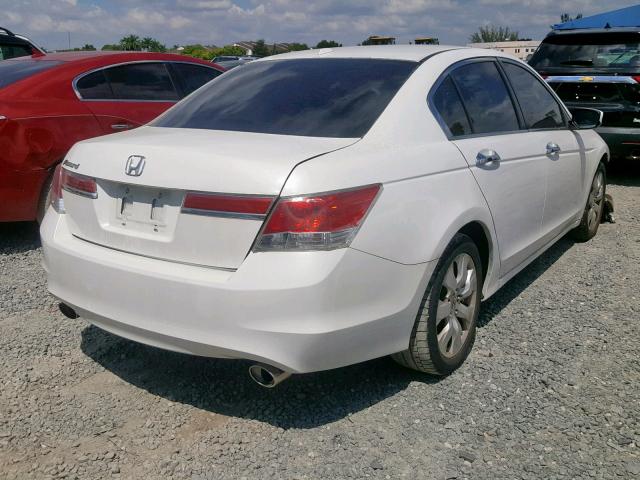 1HGCP3F81CA010933 - 2012 HONDA ACCORD EXL WHITE photo 4