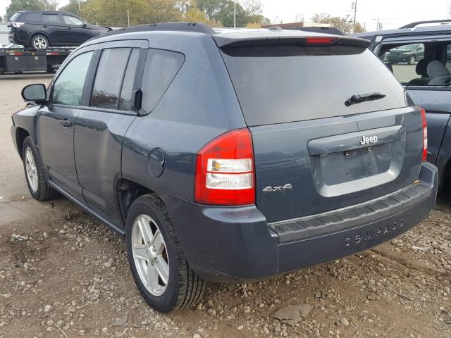 1J8FF47W37D140811 - 2007 JEEP COMPASS BLUE photo 3