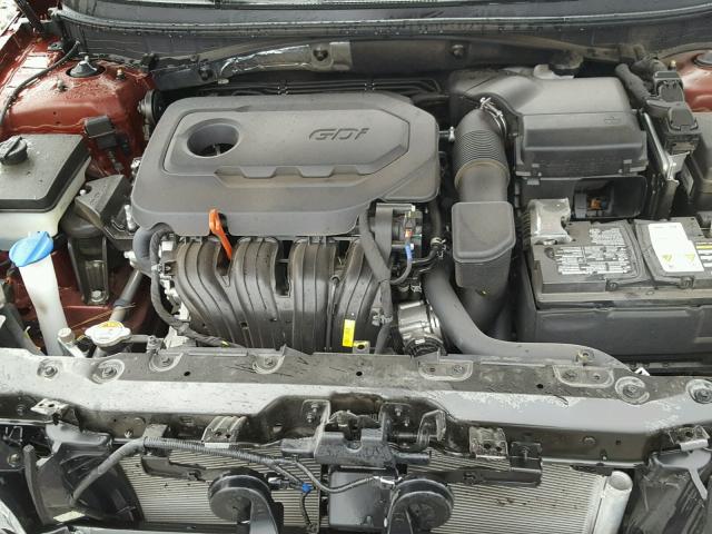 5NPE34AF7GH421556 - 2016 HYUNDAI SONATA SPO RED photo 7