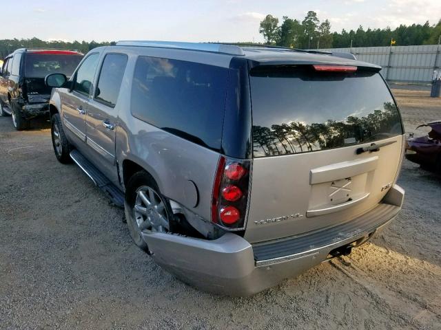 1GKFK66827J346337 - 2007 GMC YUKON XL D TAN photo 3