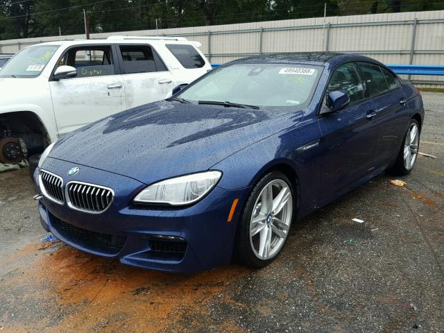 WBA6D0C57GD927499 - 2016 BMW 640 I BLUE photo 2