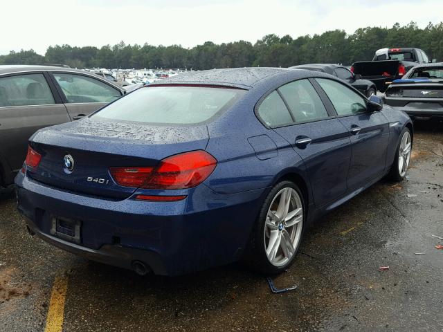 WBA6D0C57GD927499 - 2016 BMW 640 I BLUE photo 4