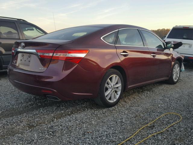 4T1BK1EB9EU092658 - 2014 TOYOTA AVALON BAS Kasztanowy zdjęcie 4